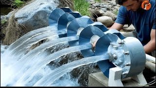 Man Builds Free Energy Hydroelectric Power Plant  Start to Finish Build By TechFreezeOfficial [upl. by Kristofer]