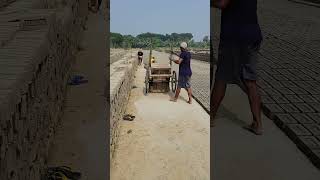 Manual brick making process shorts [upl. by Rhtaeh]