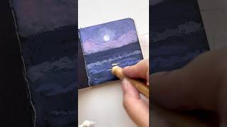 Simple seascape paintingpaintingcreativearteasydrawingrelaxing [upl. by Ydda]