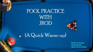 Pool Practice wJROD Quick Warmup [upl. by Abrams]