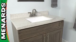 How to Install a Vanity Top  Menards [upl. by Esmaria]