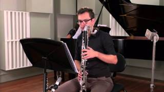 Spohr Clarinet Concerto No2 Movement 2  Alexei Dupressoir Bass Clarinet [upl. by Russel]