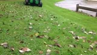 John Deere X950R Cutting at 25mm in wet conditions [upl. by Capriola]