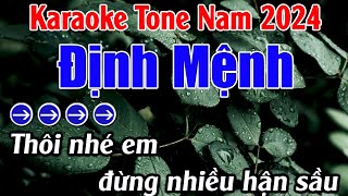 Định Mệnh Karaoke Tone Nam Karaoke Lan Anh  Beat Mới [upl. by Zetra780]