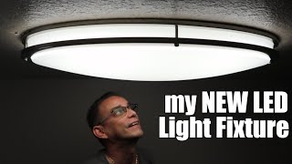 REPLACE FLUORESCENT LIGHTS with LED Light Fixture  SUPER Bright [upl. by Kcirrez639]