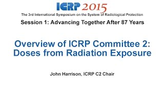 Overview of ICRP Committee 2 Doses from Radiation Exposure  October 20th 2015 [upl. by Airlie655]