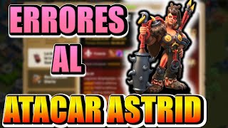 Errores al atacar Astrid Crisis De Ceroli rise of kingdoms [upl. by Werdnaed851]