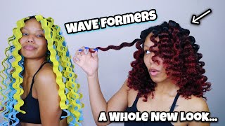 I Finally Tried WAVE FORMERS On My Natural Hair  The Switch Up 👀 [upl. by Adorne]