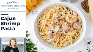 Cajun Shrimp Pasta Recipe [upl. by Odell]