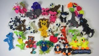 Rainbow Loom DIY Mommy January Charms Collection Review [upl. by Noirad]