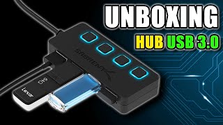 SDOPPIATORE porte USB 30  Unboxing e Recensione HUB Sabrent HBUM43 [upl. by Amrita]