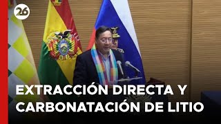 Bolivia firma con empresa rusa para construir una planta de extracción directa de litio [upl. by Mannuela776]