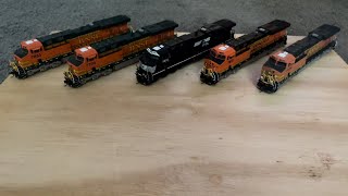 My Ho Scale BNSF Railway Locomotive Roster Collection Fall 2024 Update [upl. by Vadim]