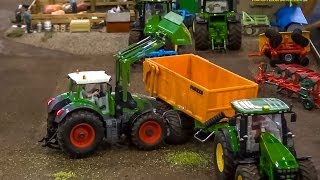 RC John Deere amp Fendt in Action Amazing RC Tractors at work Awesome Farmland SIKU 132 models [upl. by Curren532]