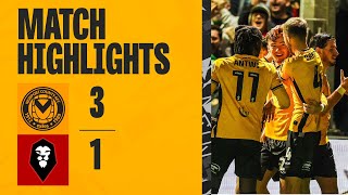 HIGHLIGHTS  Newport County 31 Salford City [upl. by Semadar]