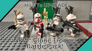 How To UPGRADE The NEW Lego quotClone Trooper amp Droid Battle Packquot 75372 [upl. by Lamoureux]