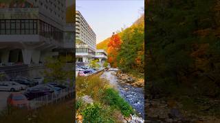 Beautiful autumn landscape on the Cerna river valley in Băile Herculane [upl. by Temme]