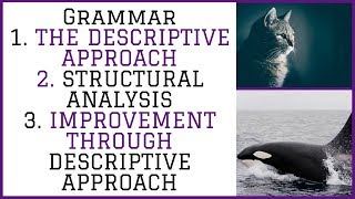 Grammar  The Descriptive Approach  Structural Analysis  How Does It Help In Language  Lecture 46 [upl. by Marty460]