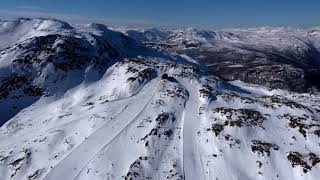 Hemsedal one of the best alpineski places in the world  Norway  Alpine  Skisenter  4K  Drone [upl. by Itoyj660]