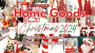 CHRISTMAS 2024 AT TJMAXX\HOMEGOODS  TJMAXX 2024 CHRISTMAS DECOR SHOPPING  Christmas Decor 2024 [upl. by Adna]