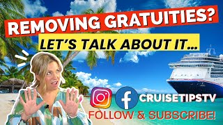 CRUISE GRATUITIES Lets cover this taboo topic [upl. by Bolen]