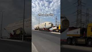 Saudi Arabs aeroplane transport through trucks [upl. by Nethsa]