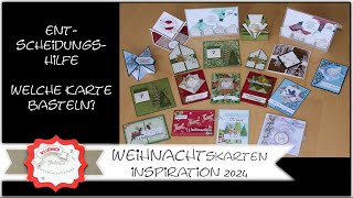 Weihnachtskarten Ideen  Karteninspiration  Kartenideen Weihnachten  Weihnachtspost  StampinUp [upl. by Delphinia]