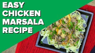 Chicken Marsala Recipe  italian Food Recipes [upl. by Gastineau]