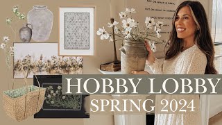 HOBBY LOBBY SPRING SHOP WITH ME 2024  HOBBY LOBBY CLEARANCE FINDS  spring decorating ideas [upl. by Rizzo96]