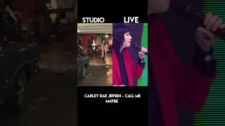 Carley rae Jepsen Call me maybe Studio version vs live performance [upl. by Mmada]