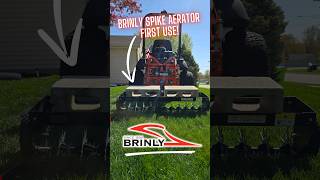 Testing The Brinly Spike Aerator for the First Time Worth It [upl. by Drue]