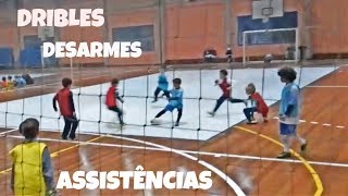 TREINO DE FUTSAL SUB8 l Dribles assistências e desarmes de Nicolas l JULHO2018 [upl. by Thad]