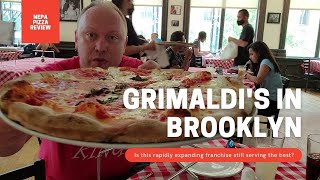 Grimaldis Pizzeria Under the Brooklyn Bridge Pizza Review [upl. by Hyrup821]