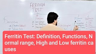 Ferritin Test  Definition Functions Normal Range High and Low Ferritin Causes [upl. by Alamaj]