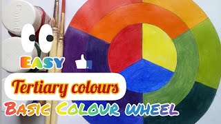 Easy Colour wheel tertiary coloursbeginnersFabartistme [upl. by Xaviera]