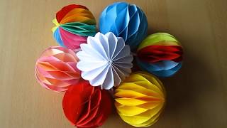 DIY DekoKugel aus Papier  Decoration ball paper [upl. by Gaelan]