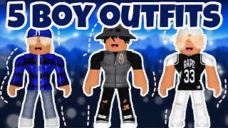 5 Boy outfit codes for BLOXBURG SiimplyDiiana [upl. by Obla]