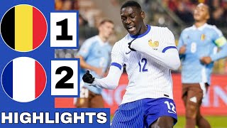 🔵Belgium vs France 12 Extended HIGHLIGHTS  UEFA Nations League [upl. by Aineval]