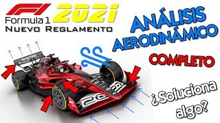 Reglamento F1 para 2021 ¿Soluciona algo  Análisis aerodinámico técnico completo [upl. by Euh943]