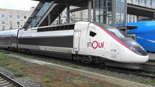 Ulm Hbf TGV➡️Paris Est Nightjet➡️Stuttgart Hbf SVG FEX mit 218 256 RE200➡️Wendlingen amp mehr [upl. by Hephzibah539]