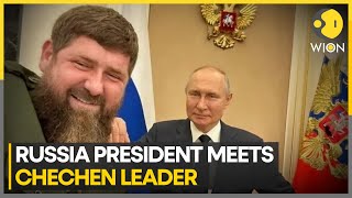 Vladmir Putin meets Ramzan Kadyrov in Moscow  World News  WION [upl. by Hsu]