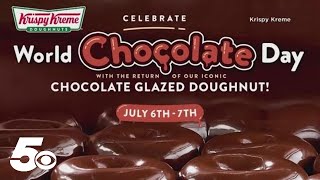 Krispy Kreme celebrates world chocolate day in a special way [upl. by Karame]