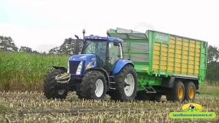 Maisoogst 2014 met de Claas Jaguar 940 van loonbedrijf Fikkert Wijster [upl. by Lubba]