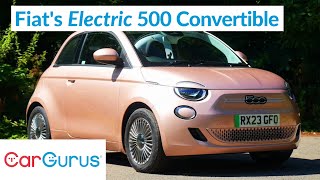 2023 Fiat 500e Convertible Review A brilliant softtop EV [upl. by Darcee505]