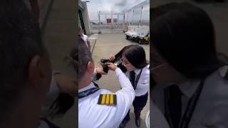 Pilot 🧑‍✈️ solo well come Long hair to Short haircut 💇‍♀️by Staff 😱 youtubeshorts buzzcutvideos [upl. by Akim]