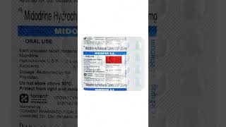 Midorise 25 टैबलेट का उपयोग hypotension  Bp fallmidodrine oral tablet usesmedicine torrent [upl. by Mackie756]