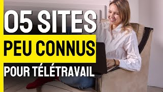 Top 5 sites pour trouver du télétravail  work from home [upl. by Schiro]