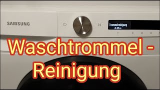 Trommelreinigung durchführen  Samsung Waschmaschine WW90T554AAW [upl. by Annet]