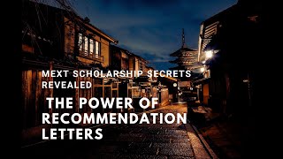 MEXT SCHOLARSHIP 202425  Crafting Recommendation Letters  COMPREHENSIVE GUIDE [upl. by Rivera711]