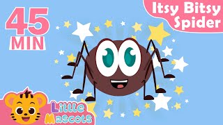 Itsy Bitsy Spider  The Bath Song  more Little Mascots Nursery Rhymes amp Kids Songs [upl. by Eanahc]